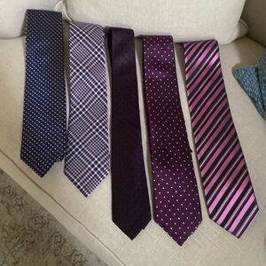 BUNDLE OF 5 MEN’S NECKTIES ( NWT & NWOT)